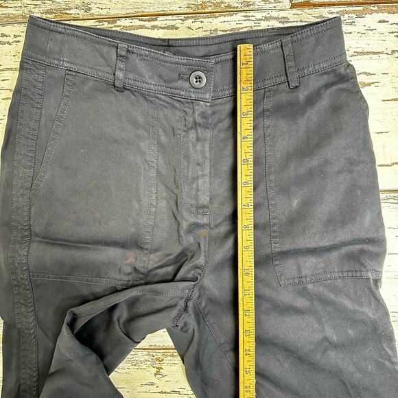 J. Crew Drapey Viscose-blend Twill Pants Size 2 High Rise Black Preppy NWT - Picture 4 of 8